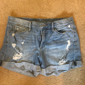 Articles of Society Ripped Light Jean Shorts
